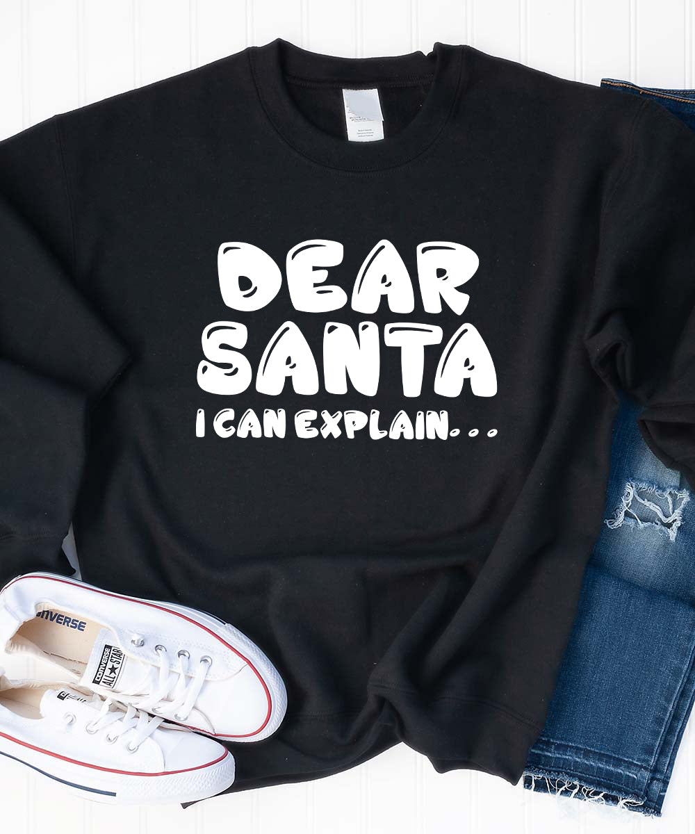 Dear Santa I Can Explain . . . Sweatshirt